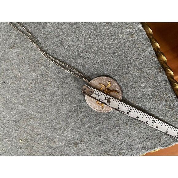 Vintage Necklace Sagittarius GF On Sterling Silver Centaur Astrology Pendant - Picture 9 of 16